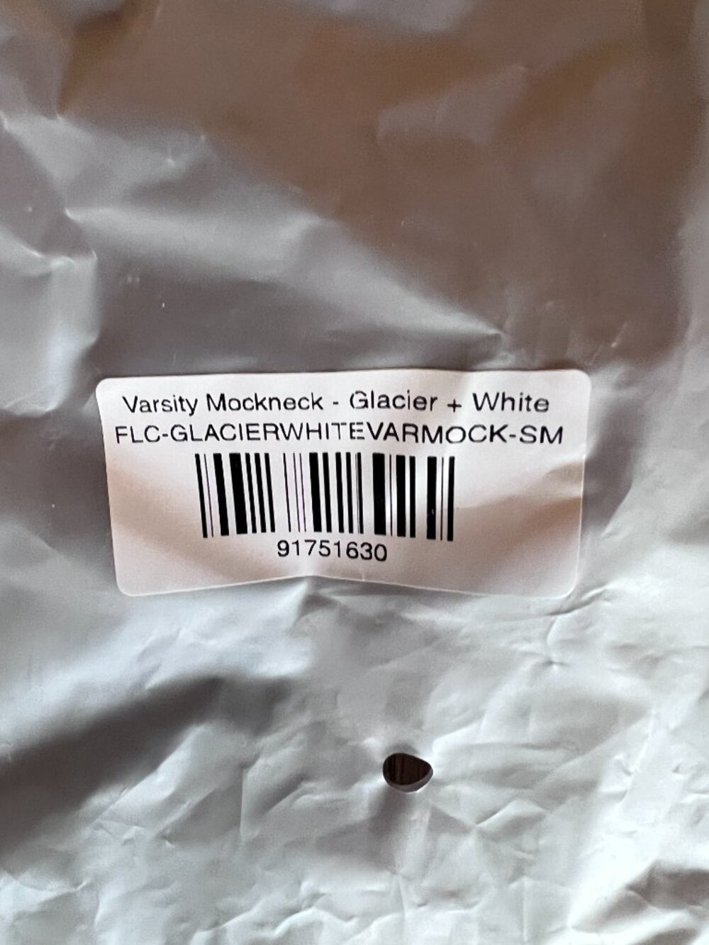 Parke Glacier Blue Varsity Mockneck Size S/M Like NEW In Bag - Picture 6 of 8